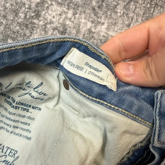 Coldwater Creek Jeans Womens 16P Shapeme High Rise Straight Stretch Faded Wash - Picture 4 of 11